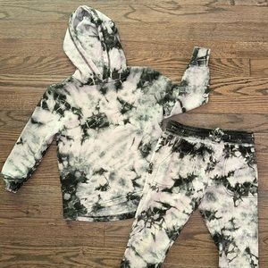 Cotton On Kids Boys Like New Tie Dye Hoodie Matching Sweat Set Outfit 4